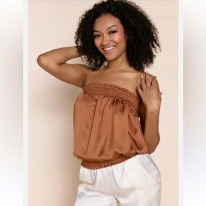 Sofia Bronze Tube Top. One size. Great condition.
